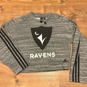 Ravens adidas cropped sweater